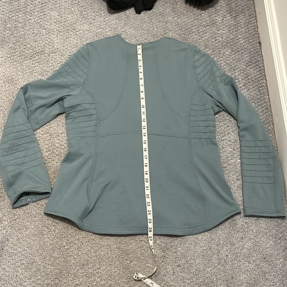 Athleta Moto Jacket In Sage Green XL - Picture 5 of 11